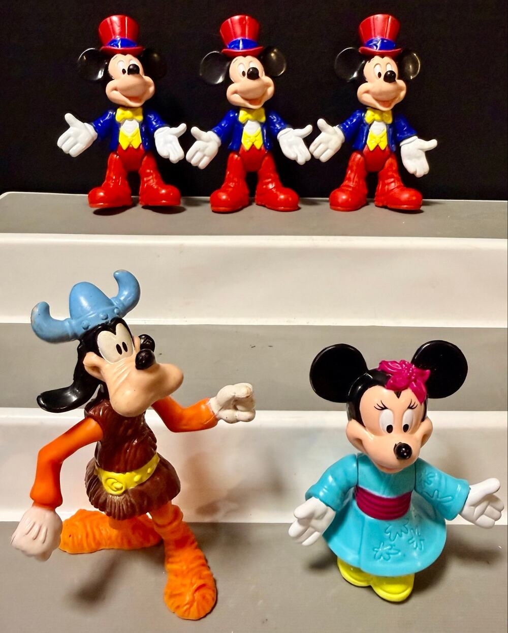 vintage Disney character action figures 1993–94 McDonald's Epcot Happy Meal toys